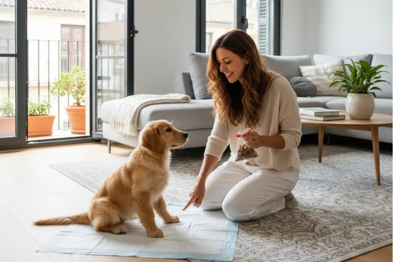 Cómo enseñar a un cachorro a hacer sus necesidades