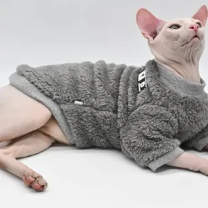 Jersey de Invierno para Gatos Sphynx – Ropa Suave y Gruesa para Gatos Sin Pelo | Moda y Calidez