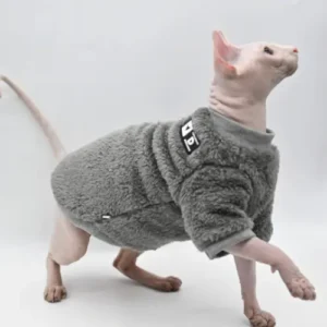 Jersey de Invierno para Gatos Sphynx – Ropa Suave y Gruesa para Gatos Sin Pelo | Moda y Calidez