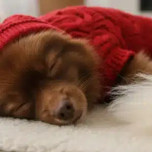 Gorro y Bufanda de punto para perros