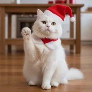 Set Navideño para Perros y Gatos – Gorro de Papá Noel + Bufanda Ajustable | Para Cachorros y Gatos Pequeños