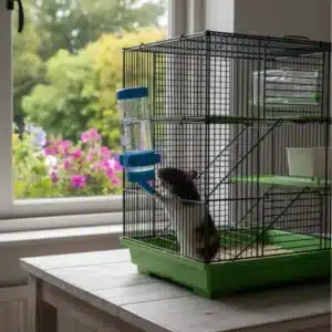 Botella de Agua Antigoteo para Hámster, Conejo y Cobaya – Bebedero Automático Colgable 60/125/250 ml