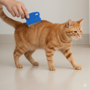 Peine de Acero Inoxidable para Mascotas – Cepillo Quitapulgas y Quita Nudos para Perros, Gatos y Conejos