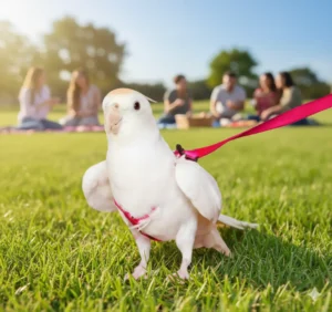 Arnés Antimordeduras para Pájaros con Correa 2m – Entrenamiento de Vuelo Seguro para Loros y Aves
