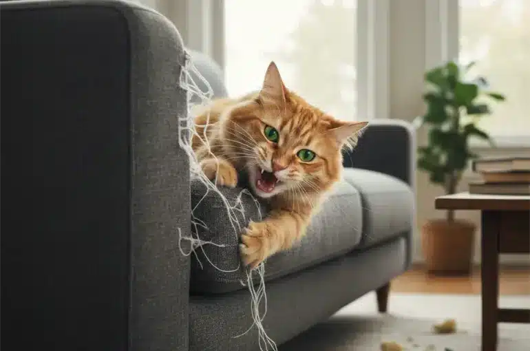 Por qué mi gato cachorro muerde todo