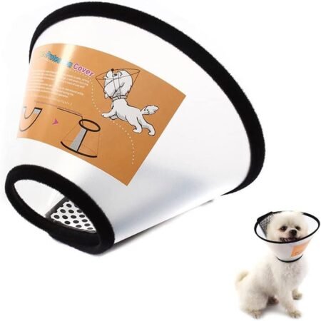 Cono de recuperación ajustable para perros y gatos (talla S)