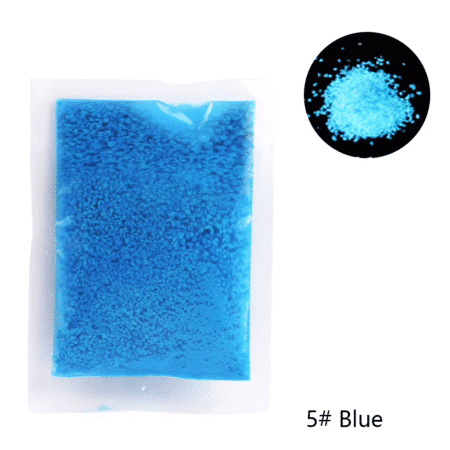 Arena Luminosa para Acuario 10g – Glow in the Dark | Arena Decorativa para Peceras y Jardín (Pink, Gold, Blue)