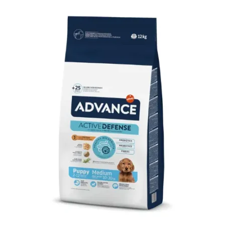 Advance Medium Puppy, Pienso Para Perros Puppy (2 a 15 Meses) De Razas Medianas Con Pollo, 12Kg