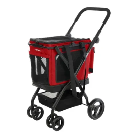 Carrito De Transporte 3 En 1 Para Mascotas