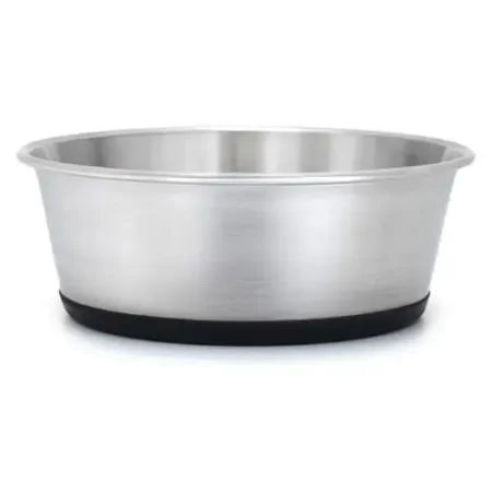 Comedero de Acero Inoxidable LIONTO 600 ml – Antideslizante, Higiénico y Apto para Lavavajillas