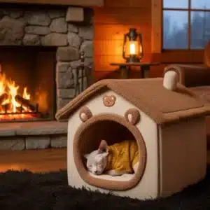 Casita Plegable para Gatos y Perros Pequeños