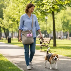 Dispensador de Bolsas Ecológicas en Forma de Hueso – Portabolsas para Caca de Perro Degradable | Práctico para Paseos