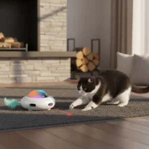 Juguete Láser Automático para Gatos Nobleza | Juego Inteligente con 3 Modos y Estimulación Mental