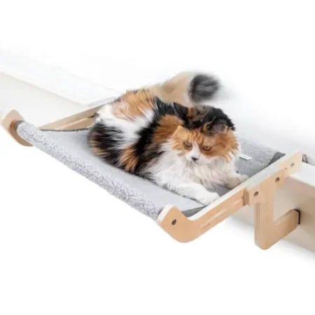 Innovagoods® Hamaca Colgante Para Gatos, Cama Gato De Poliéster, Hamaca Gato Ventana Antiarañazos, Cama Para Gatos No Rayan Ni Estropean Las Superficies, Apto Para Diversos Usos Y Espacios.