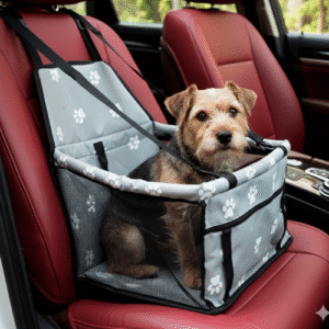 Asiento Transportín Impermeable para Coche – Cama Plegable con Malla para Perros Pequeños y Gatos | Viaje Seguro