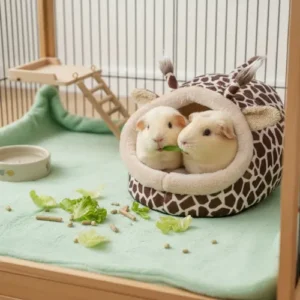 Casa de Invierno para Hámster y Cobayas – Nido de Algodón Suave, Cálido y Seguro | Refugio para Roedores y Erizos