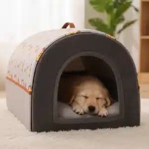 Caseta Invernal para Perros – Cama Nido Cálida y Desmontable para Perros Medianos y Grandes | Lavable y Ultra Acolchada