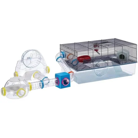 Centro de Ejercicio para Hámsters Ferplast Hamster Gym | Hábitat con Túneles y Accesorios