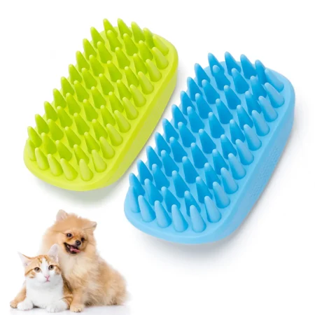 Cepillo de Baño Nobleza para Perros y Gatos de Pelo Corto – Suave, Masajeador y Personalizable