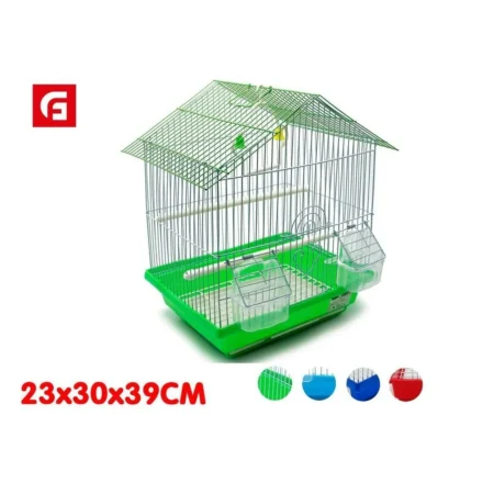Jaula para Pájaros Metálica 23x30x39 cm | Segura, Fácil de Limpiar