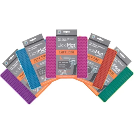 LickiMat Soother Tuff Pro para Perros | Alfombrilla de Lamer Resistente y Antiestrés Lavable