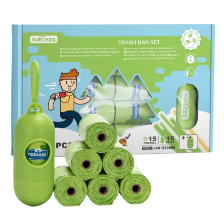 Bolsas Higiénicas para Perros Nobleza Extra Gruesas – 240 Unidades con Dispensador y Control de Olores