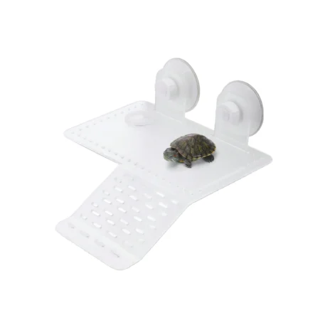 Plataforma de Asolamiento para Tortugas Nobleza – Transparente, Ecológica y con Ventosas para Acuarios