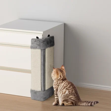 Rascador de Esquina para Gatos Nobleza – Sisal Resistente para Pared, Afilador de Uñas (Gris)